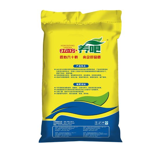 紅四方養(yǎng)吧增效控失肥40%（29-5-6），適用于小麥、玉米、水稻等大田作物